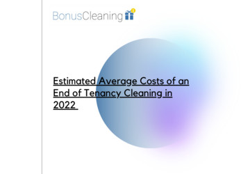 How Much Does an End of Tenancy Cleaning Service Cost 2022 | Bonus Cleaning